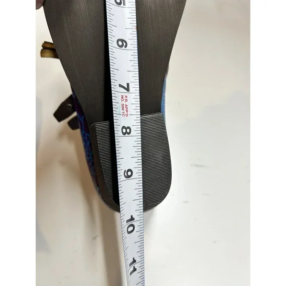 SOFFIA FLOWER-ACCENT GENUINE LEATHER BOOTIES OXFORD SHOE Colorful Unique US 8/9 - Picture 7 of 7